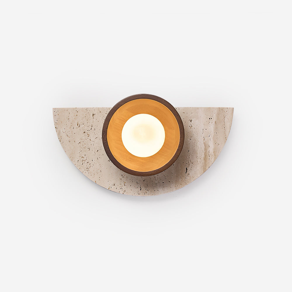 Solaro Applique Murale Moderne En Travertin - Neutralighting