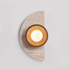 Solaro Applique Murale Moderne En Travertin - Neutralighting