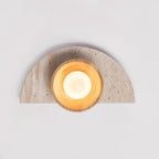 Solaro Applique Murale Moderne En Travertin - Neutralighting