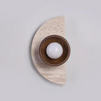 Solaro Applique Murale Moderne En Travertin - Neutralighting