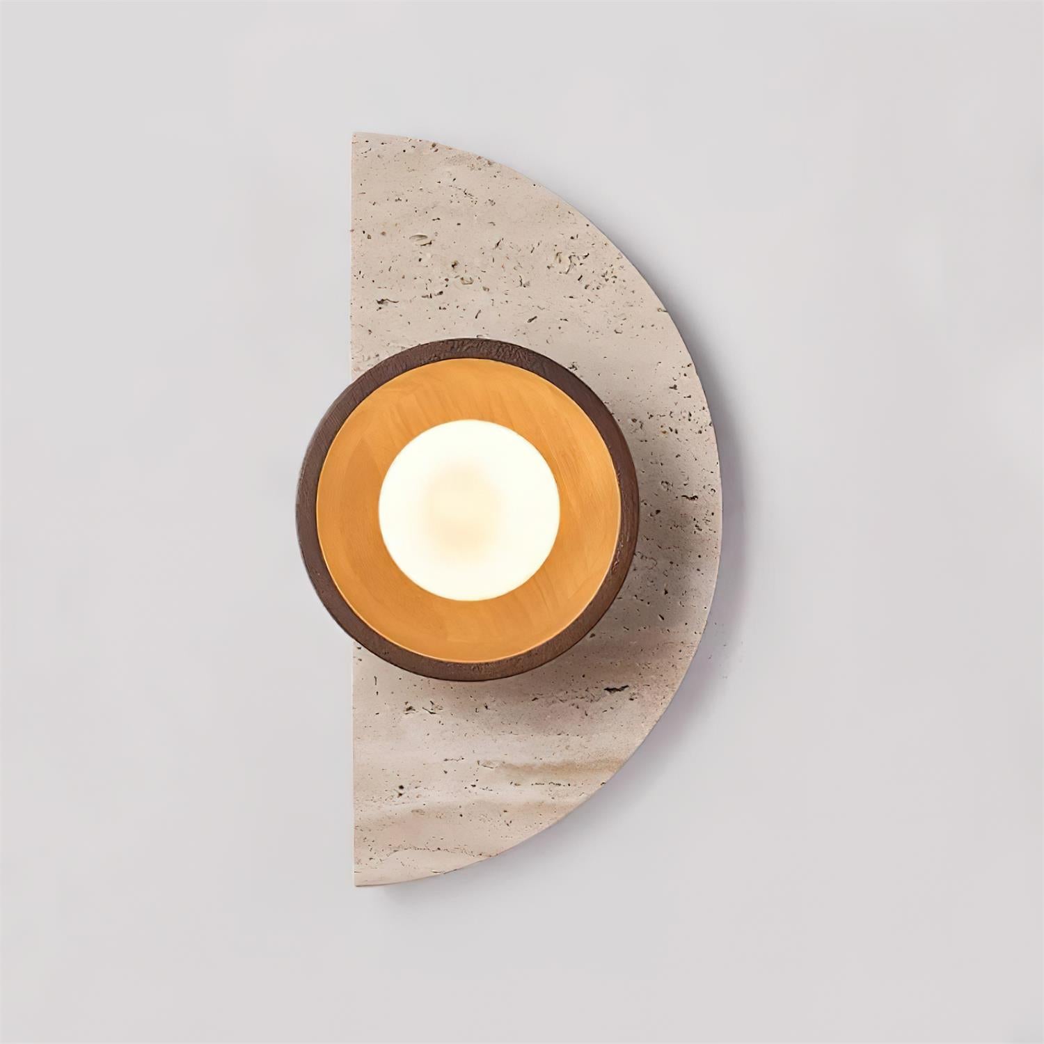 Solaro Applique Murale Moderne En Travertin - Neutralighting