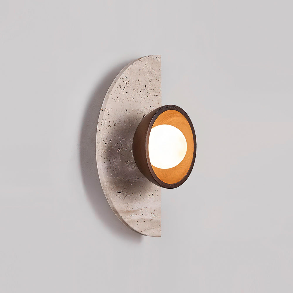 Solaro Applique Murale Moderne En Travertin - Neutralighting