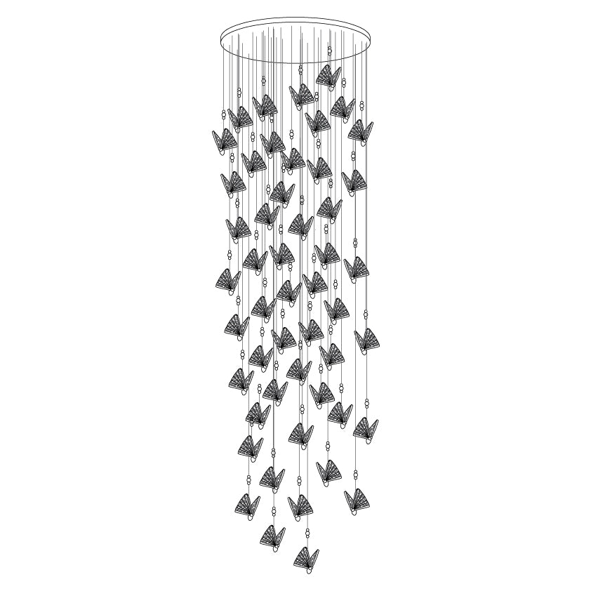 Lunora Lampe Suspendue Moderne Papillon - Neutralighting