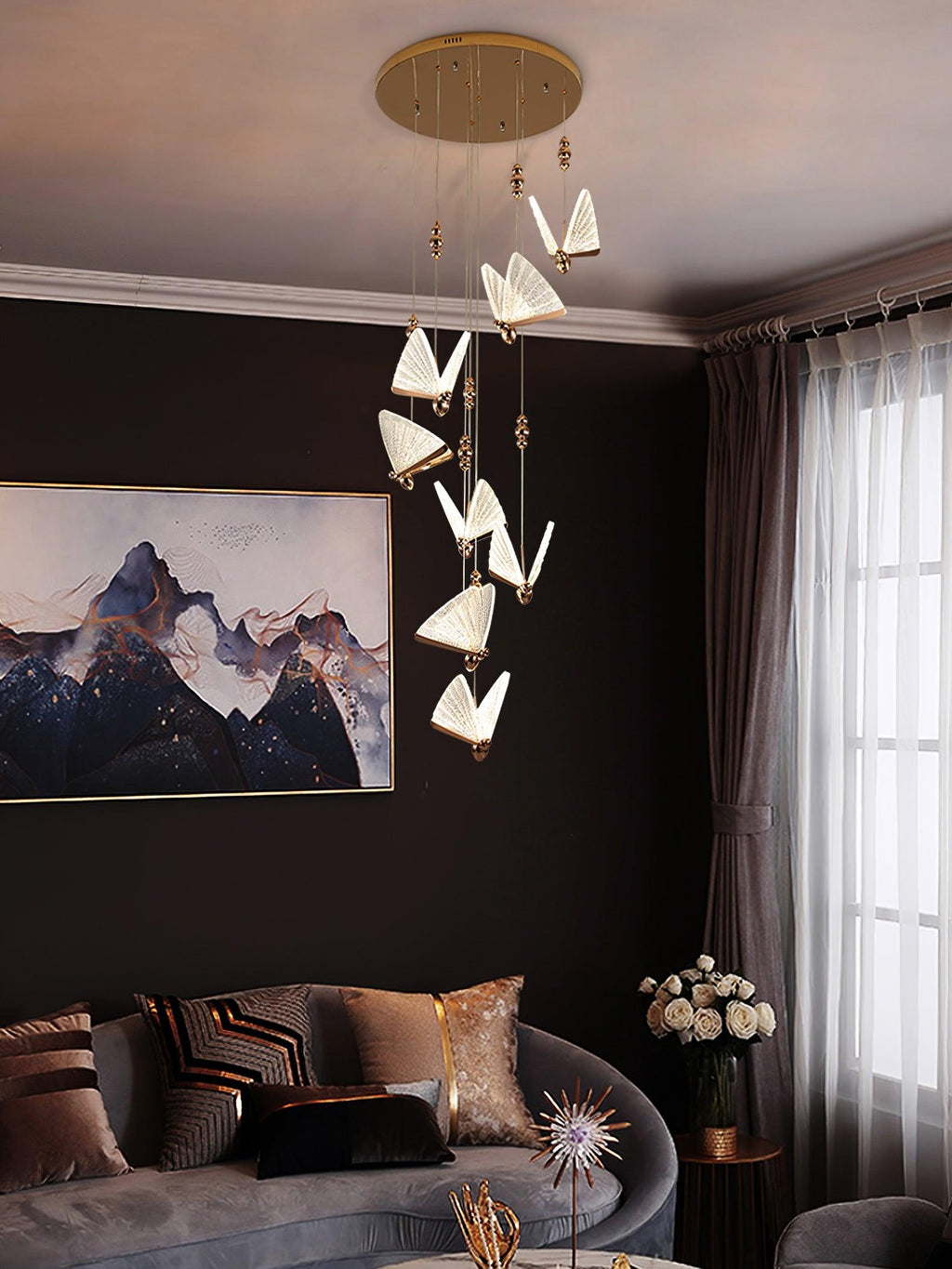 Lunora Lampe Suspendue Moderne Papillon - Neutralighting