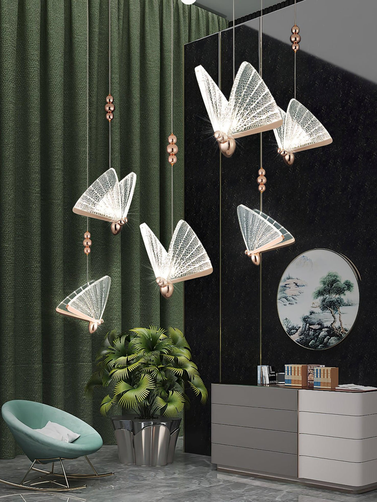 Lunora Lampe Suspendue Moderne Papillon - Neutralighting