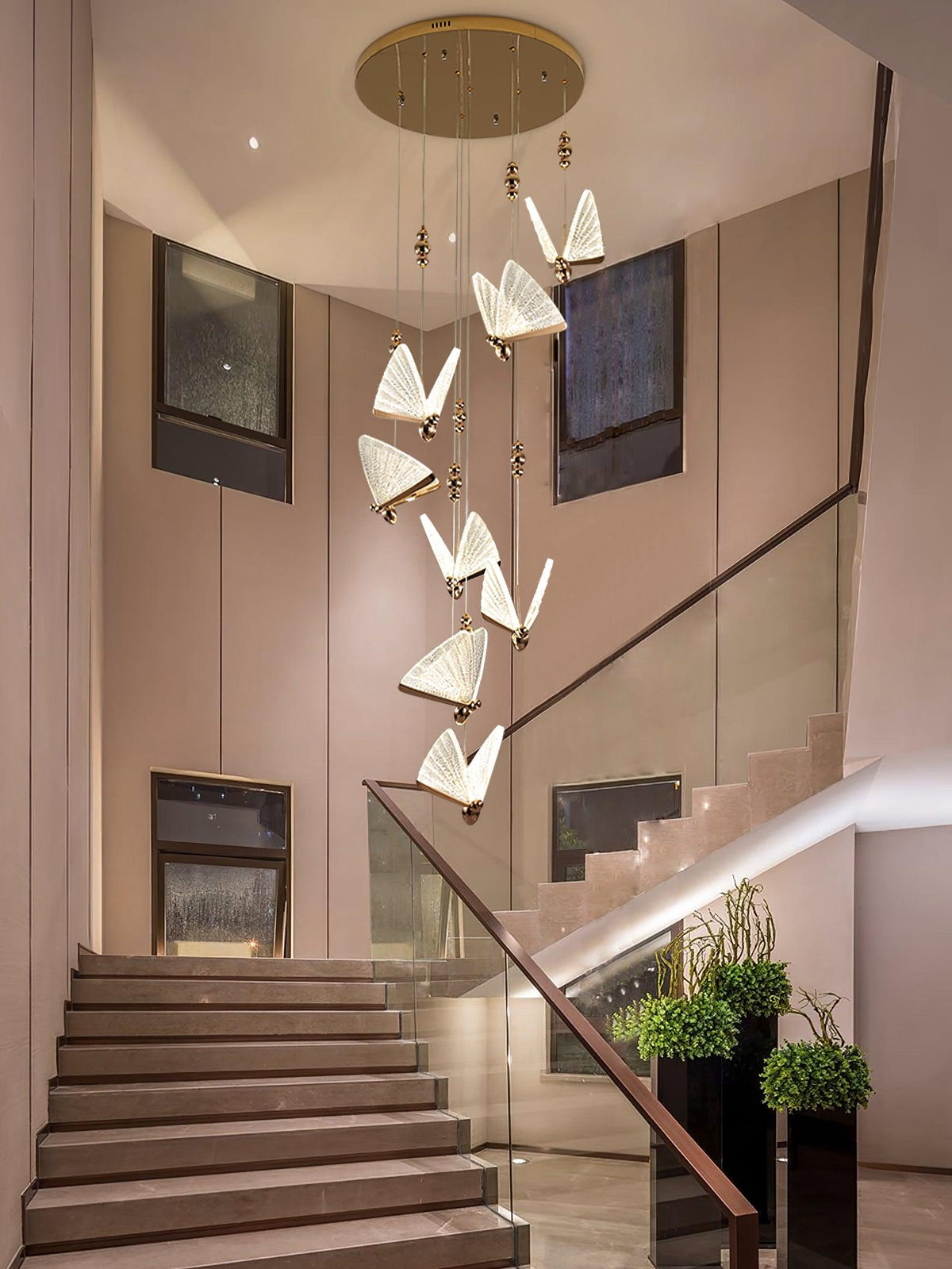 Lunora Lampe Suspendue Moderne Papillon - Neutralighting
