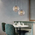 Valentina Moderne Sphère Suspension Verre Or/Noir Salle à manger - Neutralighting