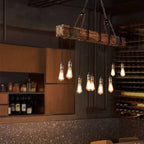 Epoch Vintage LED Lustre Métal/Verre/Bois Salon Chambre à coucher - Neutralighting