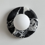 Uvinos Applique Murale Moderne Minimaliste en Marbre Noir - Neutralighting