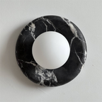 Uvinos Applique Murale Moderne Minimaliste en Marbre Noir - Neutralighting