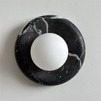 Uvinos Applique Murale Moderne Minimaliste en Marbre Noir - Neutralighting