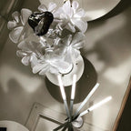 Solara Chandelier Suspension Feuille Transparente - Neutralighting