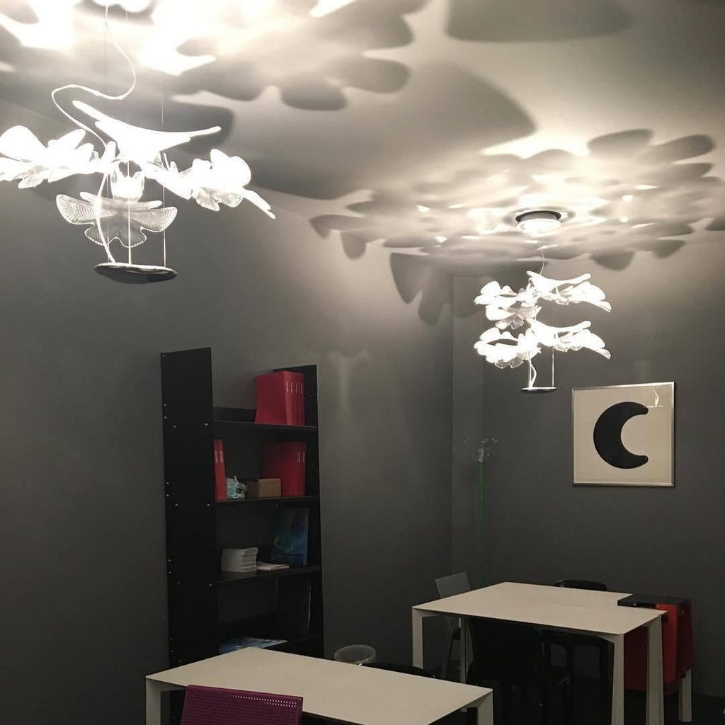 Solara Chandelier Suspension Feuille Transparente - Neutralighting