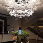 Solara Chandelier Suspension Feuille Transparente - Neutralighting