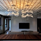 Solara Chandelier Suspension Feuille Transparente - Neutralighting