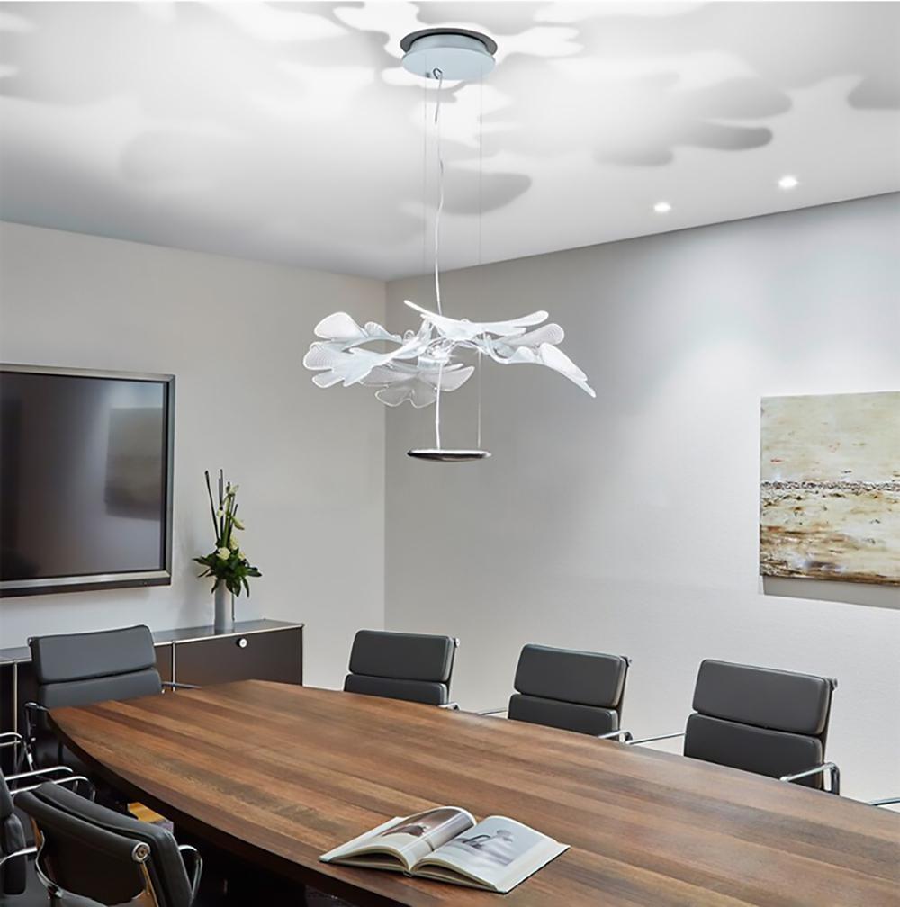 Solara Chandelier Suspension Feuille Transparente - Neutralighting