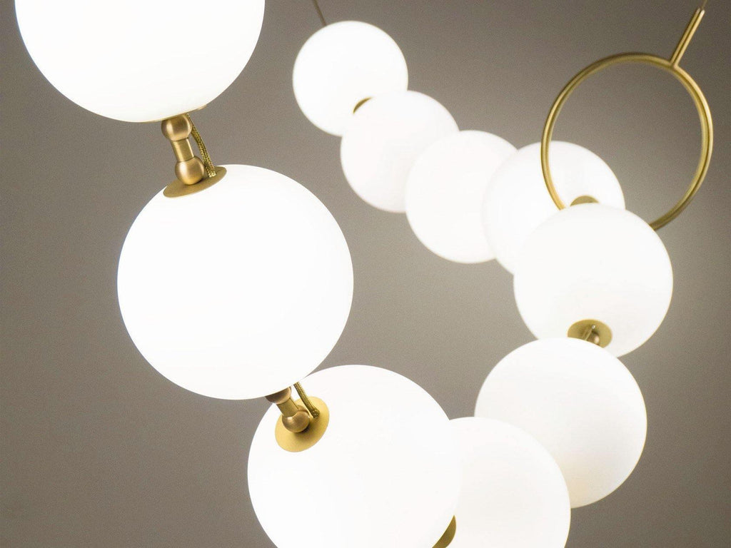 Lustra Suspension Lampe Collier en Verre - Neutralighting