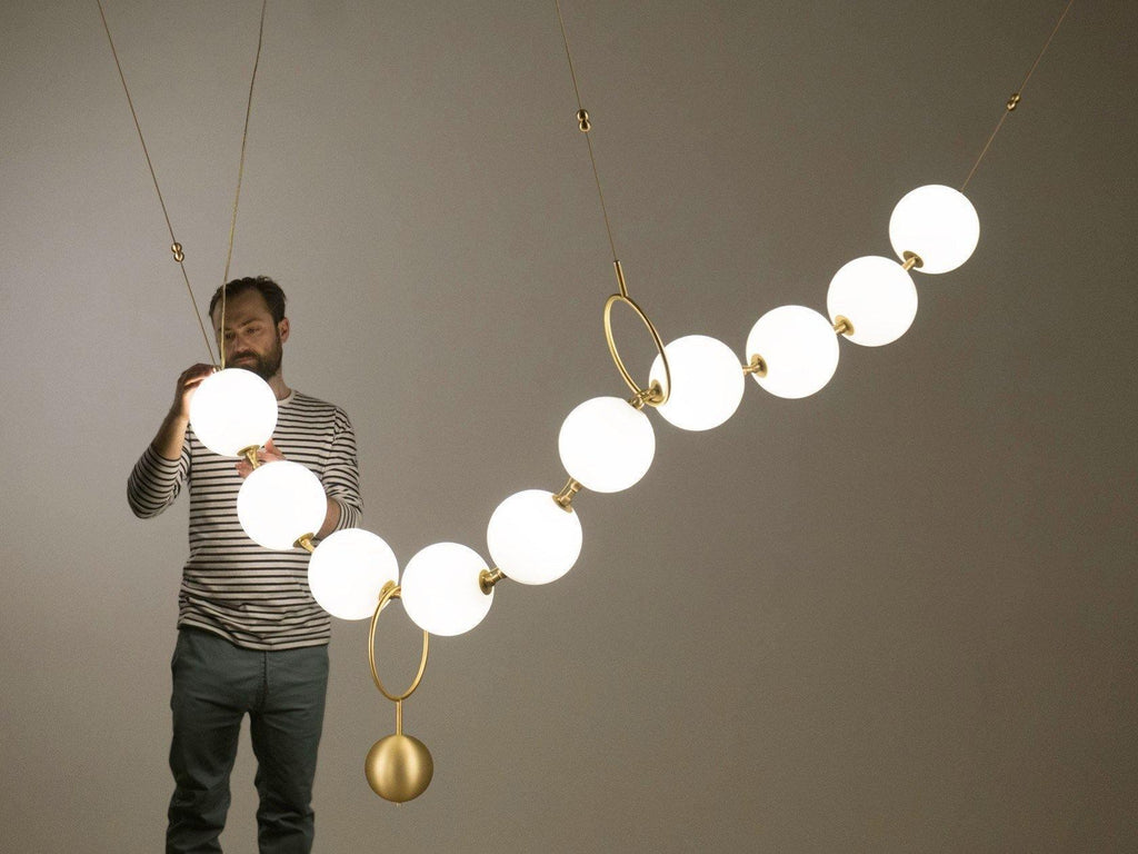 Lustra Suspension Lampe Collier en Verre - Neutralighting