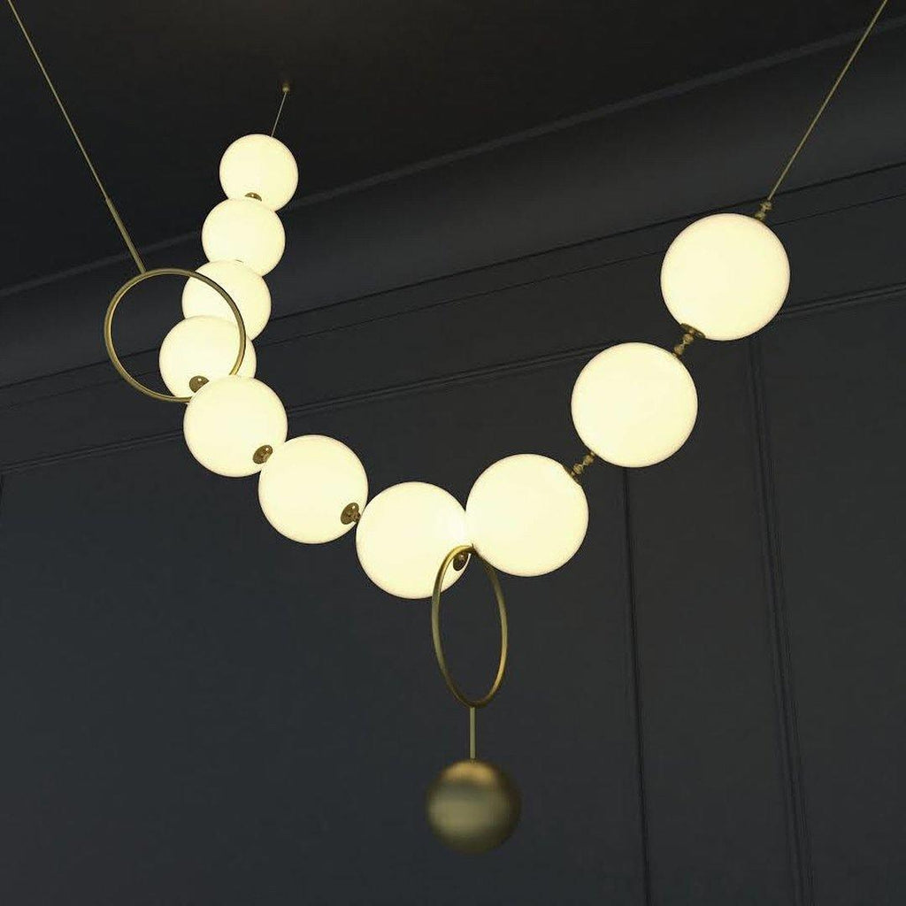Lustra Suspension Lampe Collier en Verre - Neutralighting