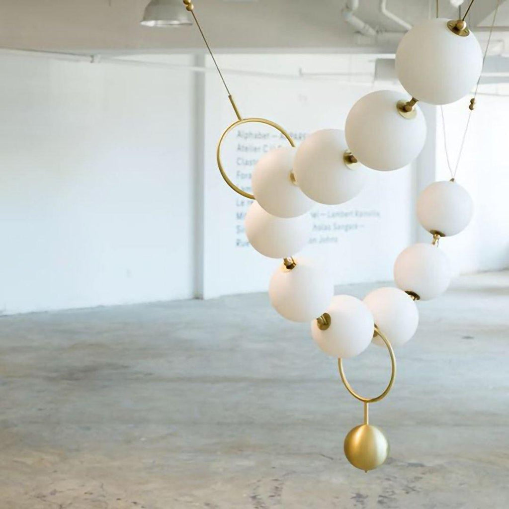 Lustra Suspension Lampe Collier en Verre - Neutralighting