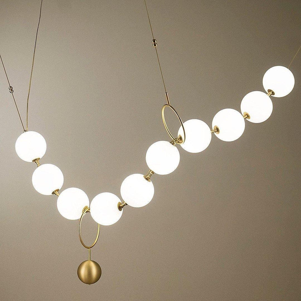 Lustra Suspension Lampe Collier en Verre - Neutralighting