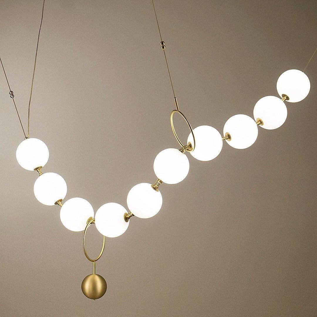 Lustra Suspension Lampe Collier en Verre - Neutralighting