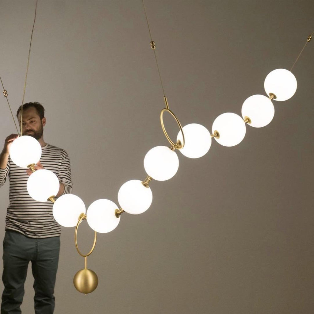 Lustra Suspension Lampe Collier en Verre - Neutralighting
