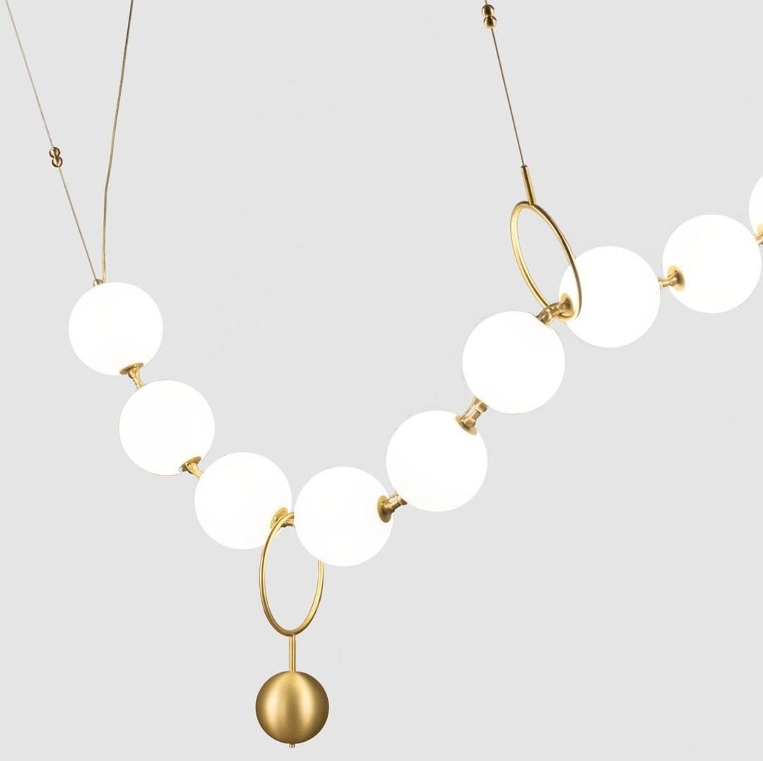 Lustra Suspension Lampe Collier en Verre - Neutralighting