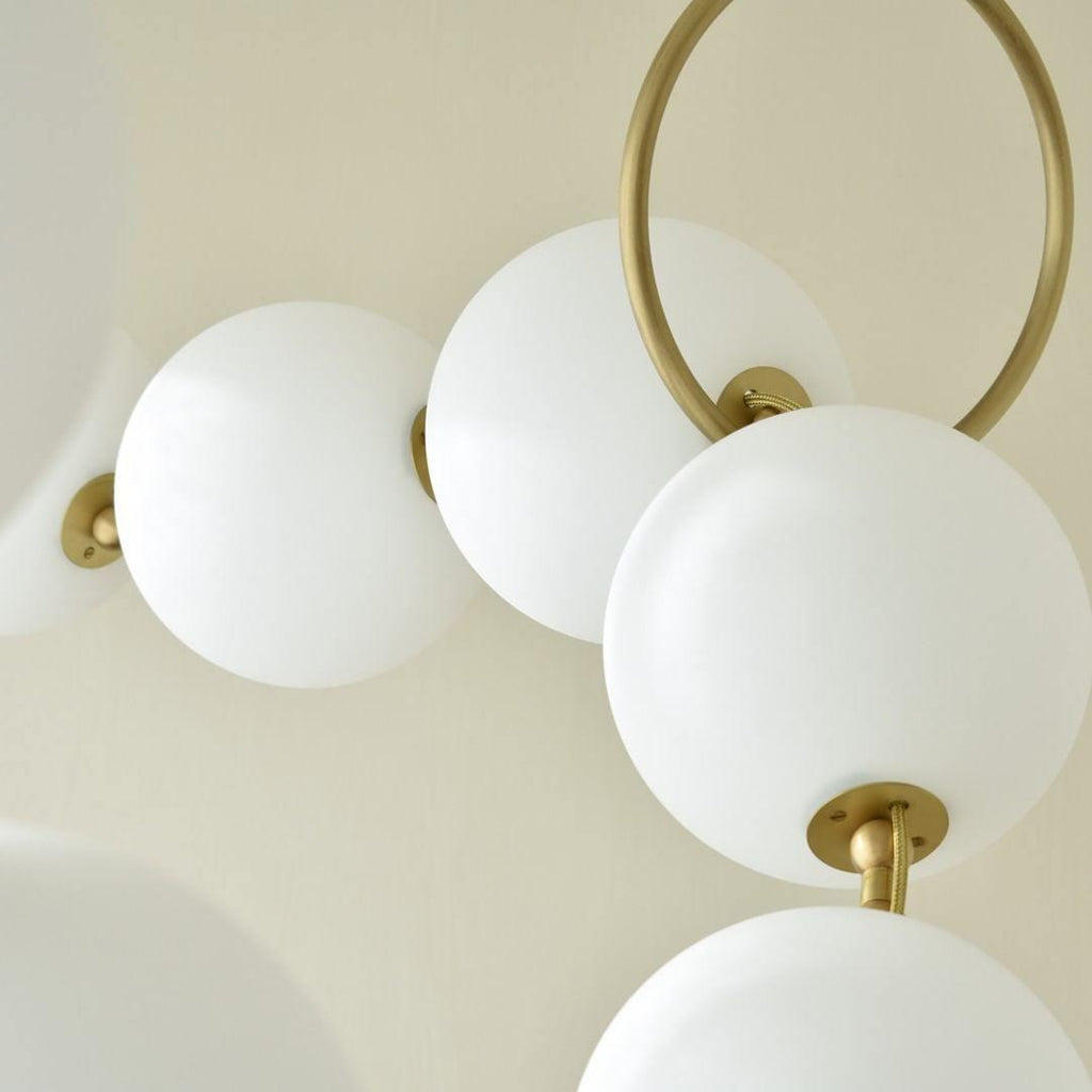 Lustra Suspension Lampe Collier en Verre - Neutralighting
