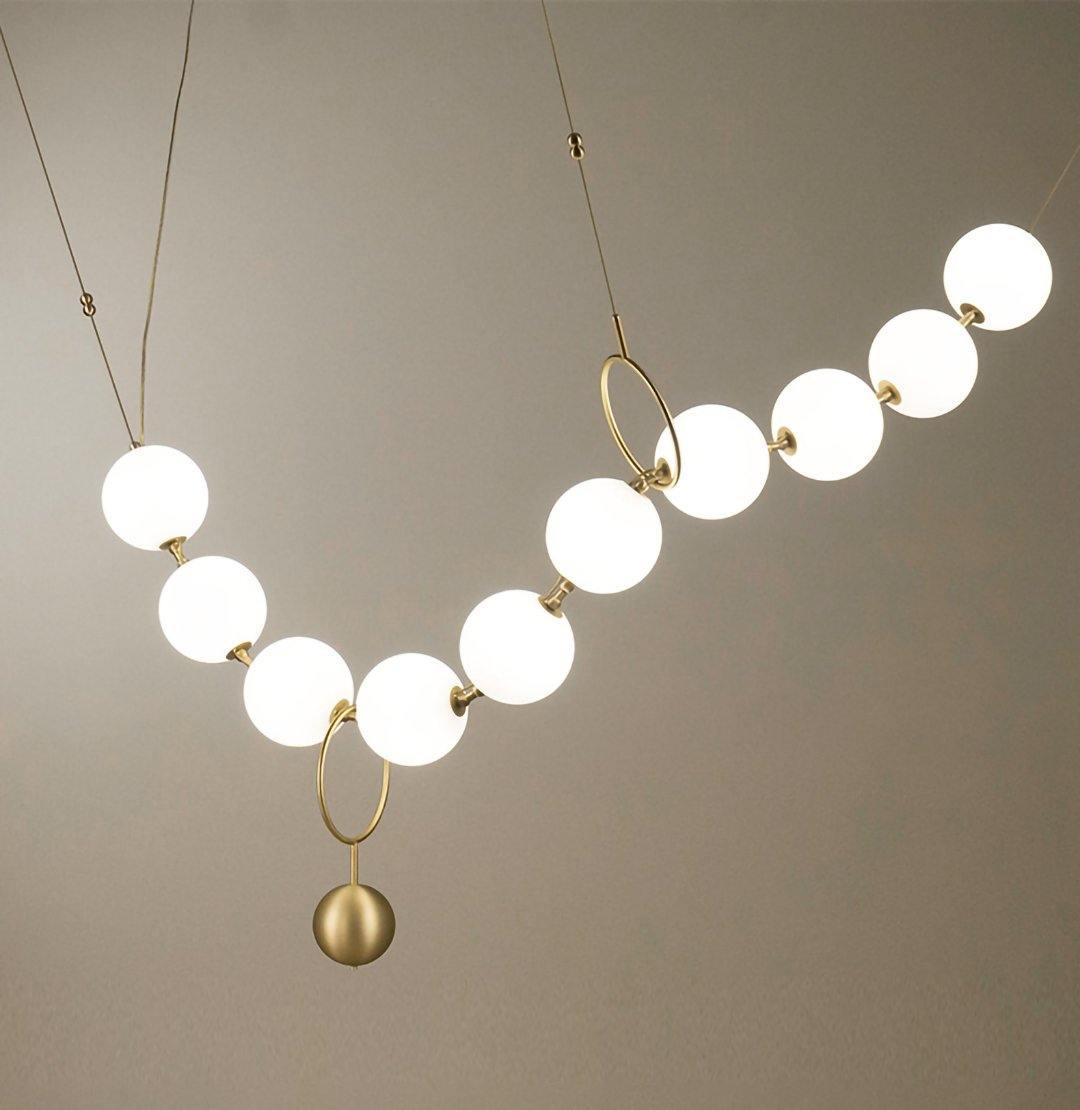 Lustra Suspension Lampe Collier en Verre - Neutralighting