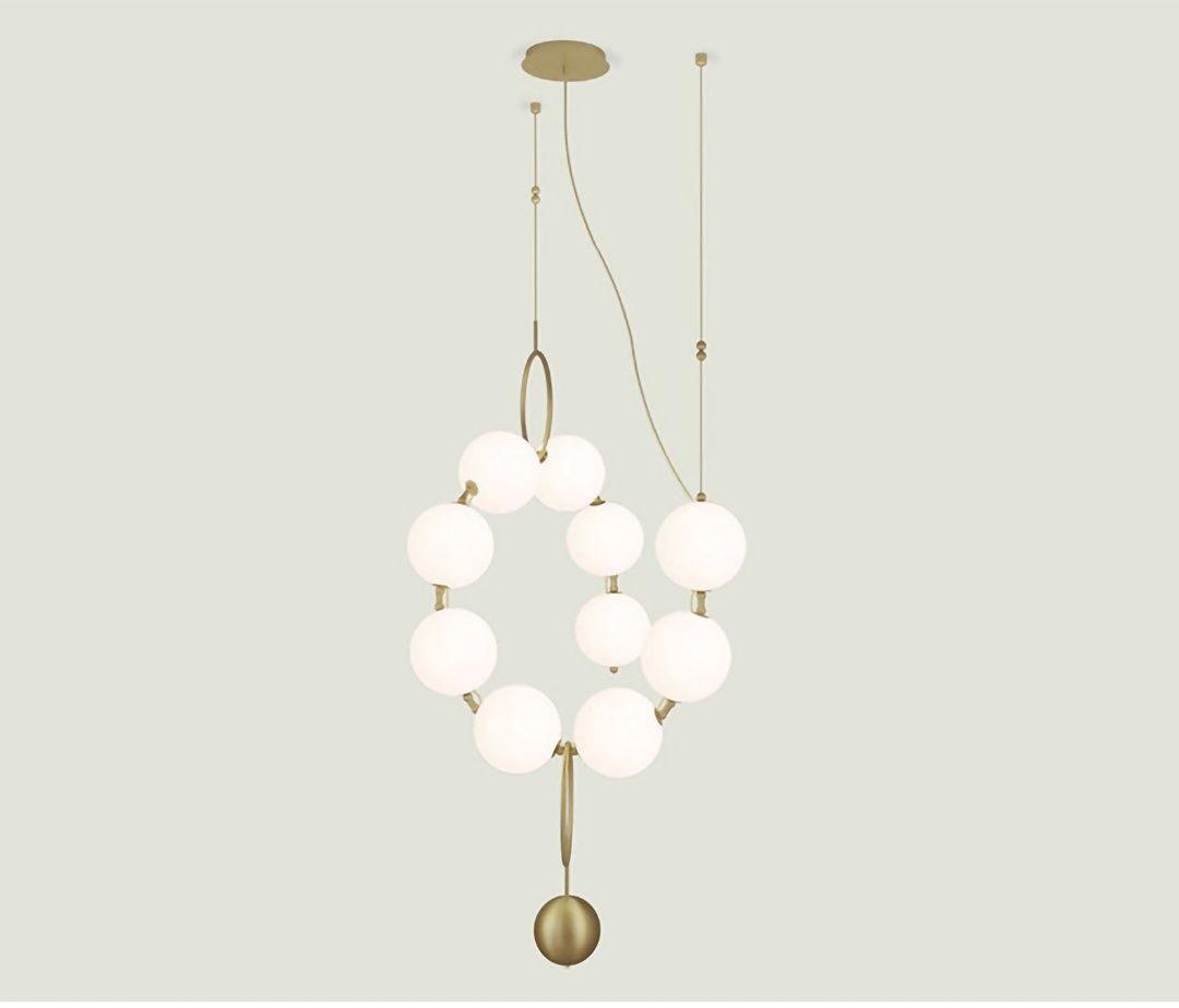 Lustra Suspension Lampe Collier en Verre - Neutralighting
