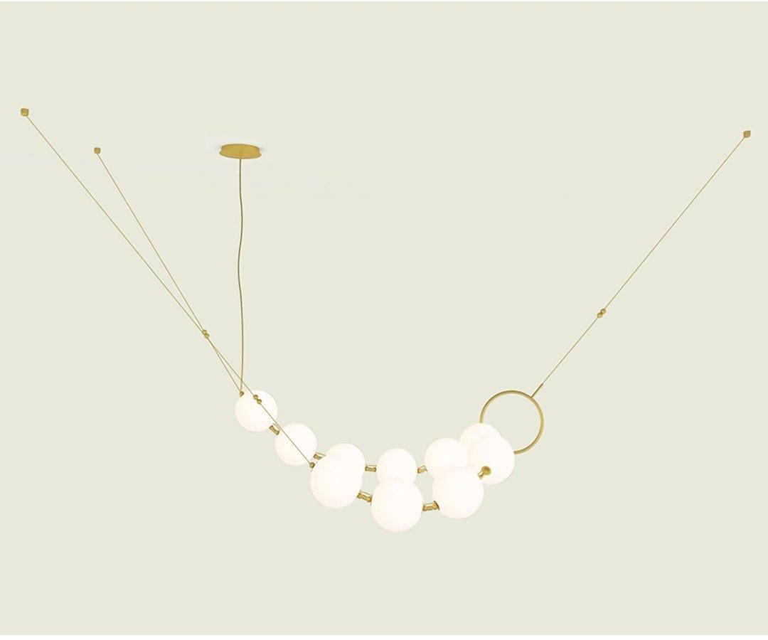 Lustra Suspension Lampe Collier en Verre - Neutralighting