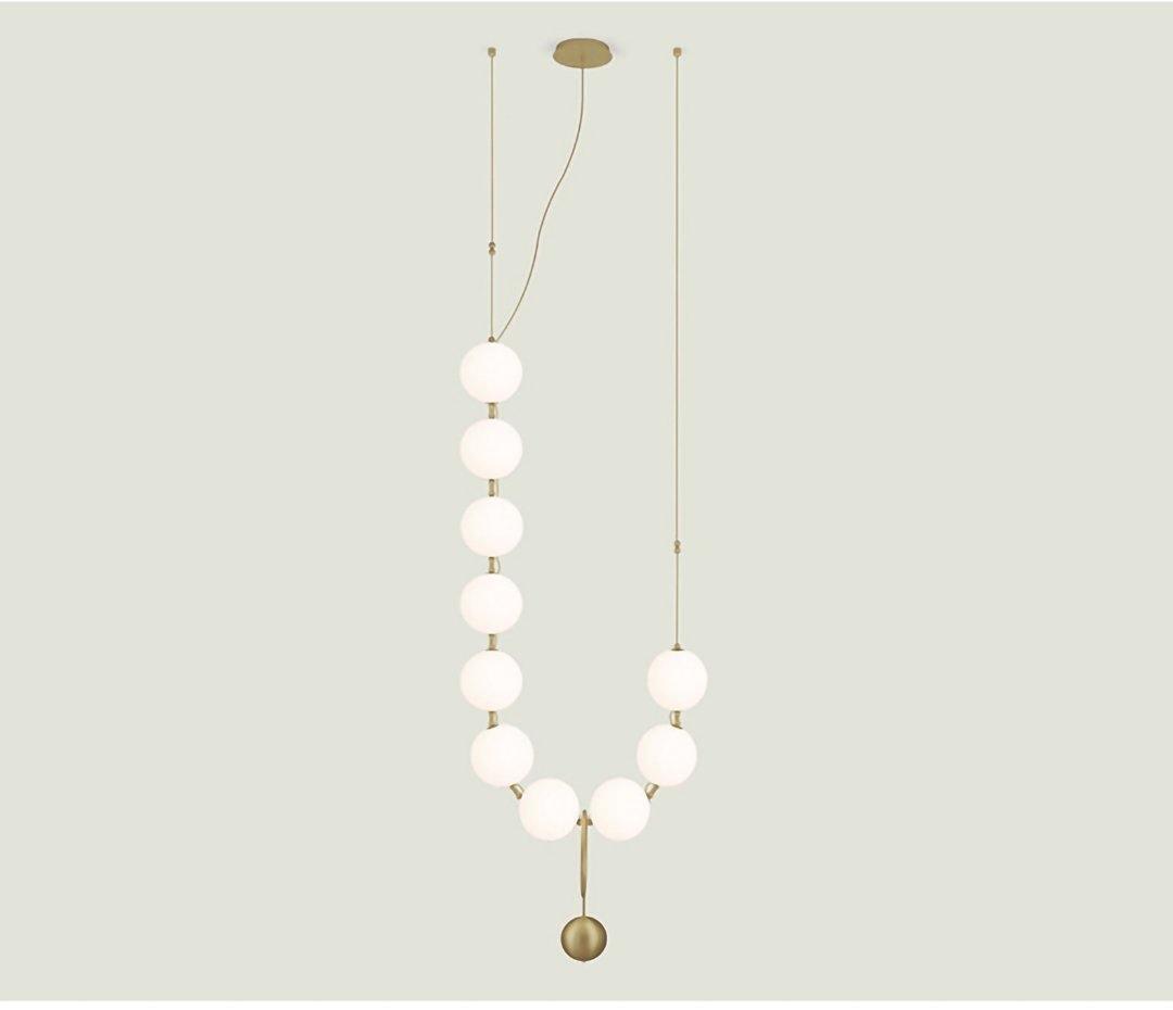 Lustra Suspension Lampe Collier en Verre - Neutralighting