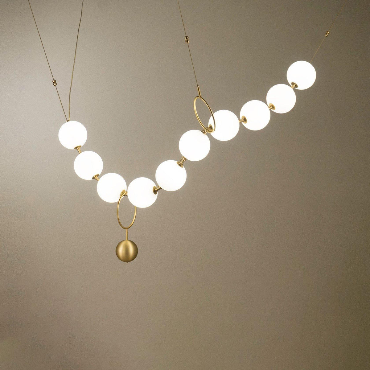 Lustra Suspension Lampe Collier en Verre - Neutralighting
