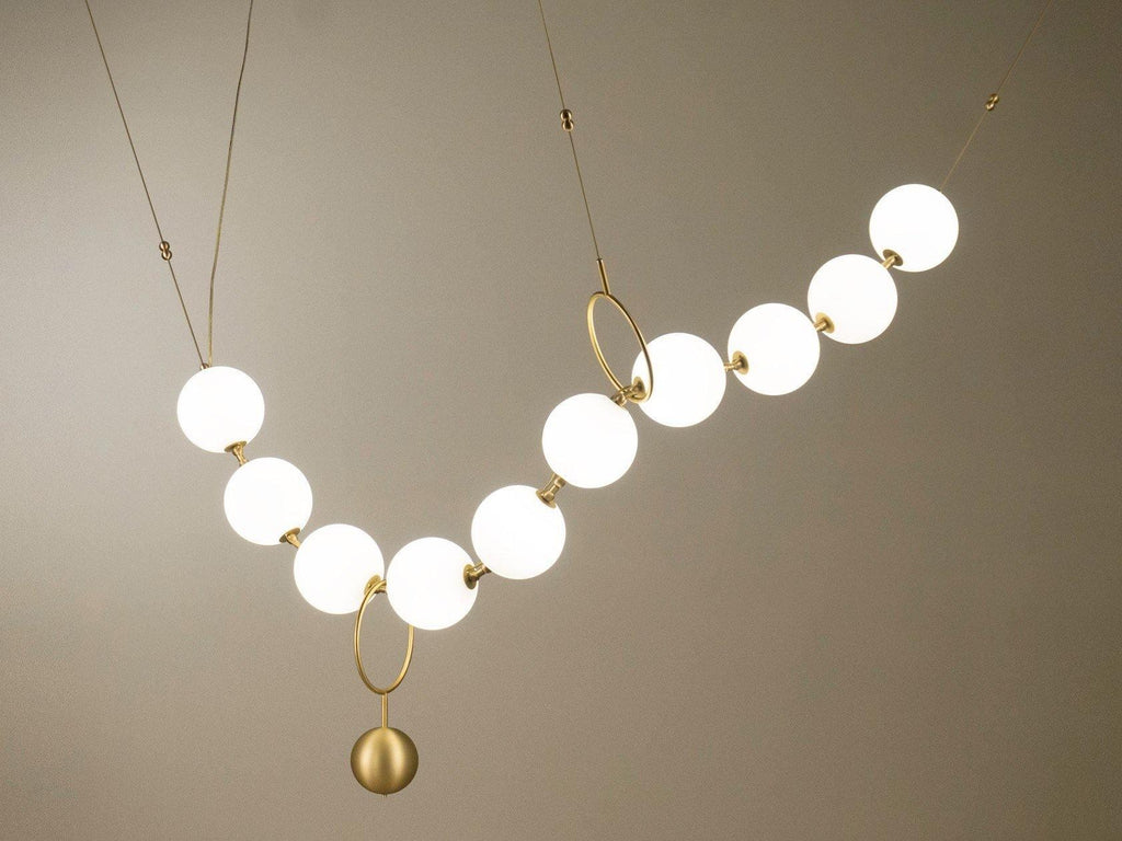 Lustra Suspension Lampe Collier en Verre - Neutralighting