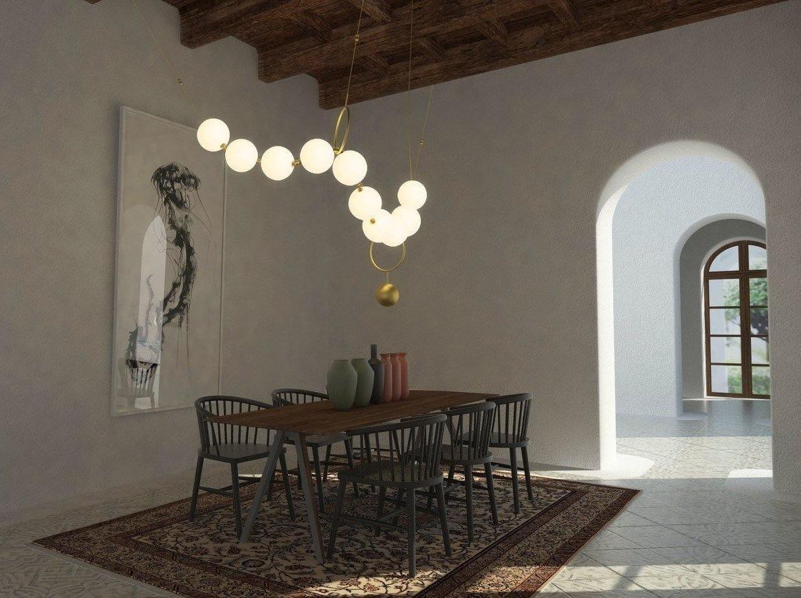 Lustra Suspension Lampe Collier en Verre - Neutralighting