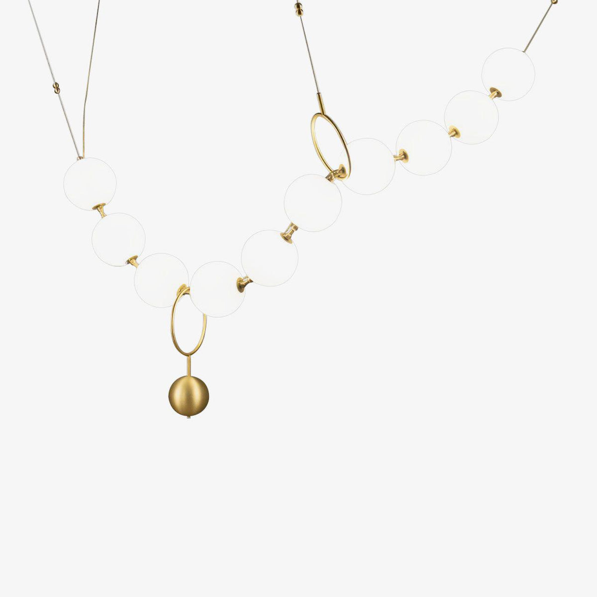 Lustra Suspension Lampe Collier en Verre - Neutralighting