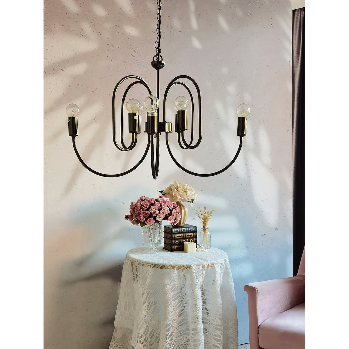 Ombre Elegance Lustre en Métal Style Industriel Vintage - Neutralighting