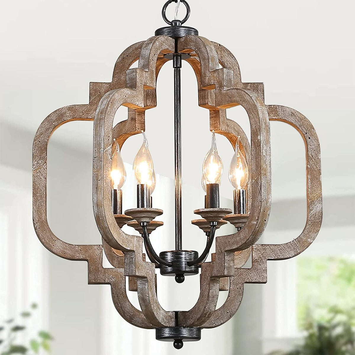 Polar Lampe Suspension en Bois et Métal Style Luxueux Postmoderne - Neutralighting