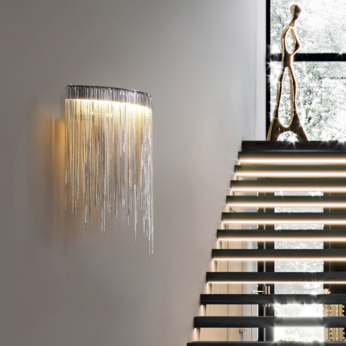 Cryste Applique Murale en Acier Élégante - Neutralighting
