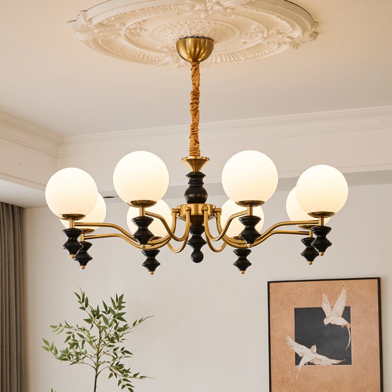 Ordore Chandelier en Bois Vintage Traditionnel - Neutralighting