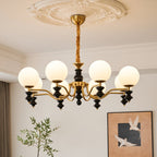 Ordore Chandelier en Bois Vintage Traditionnel - Neutralighting