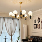 Ordore Chandelier en Bois Vintage Traditionnel - Neutralighting