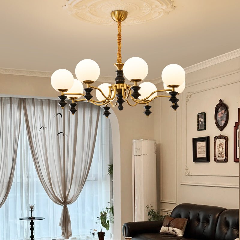 Ordore Chandelier en Bois Vintage Traditionnel - Neutralighting