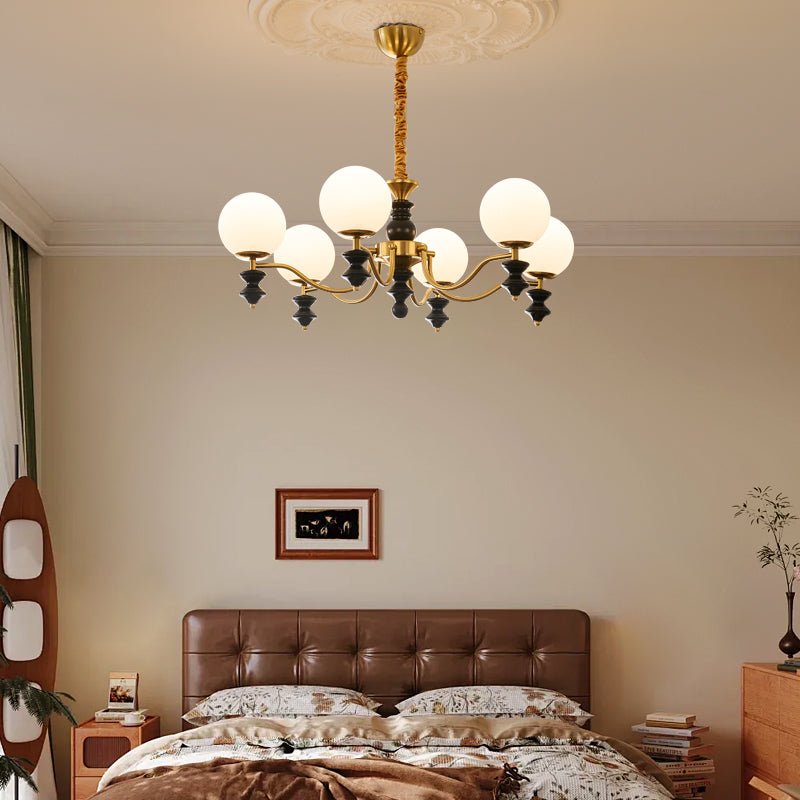 Ordore Chandelier en Bois Vintage Traditionnel - Neutralighting