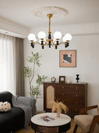 Ordore Chandelier en Bois Vintage Traditionnel - Neutralighting