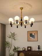 Ordore Chandelier en Bois Vintage Traditionnel - Neutralighting