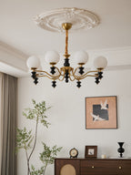Ordore Chandelier en Bois Vintage Traditionnel - Neutralighting