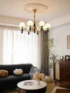 Ordore Chandelier en Bois Vintage Traditionnel - Neutralighting