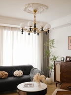 Ordore Chandelier en Bois Vintage Traditionnel - Neutralighting